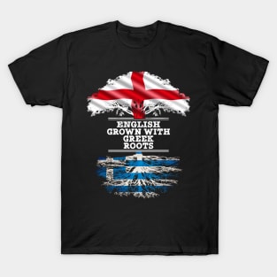 English Grown With Greek Roots - Gift for Greek With Roots From Greece T-Shirt